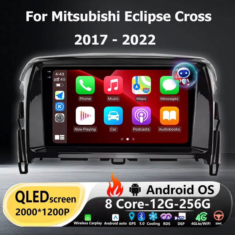 Android 16 Auto For Mitsubishi Eclipse Cross 2017 - 2022 Car Radio Multimedia Video Player