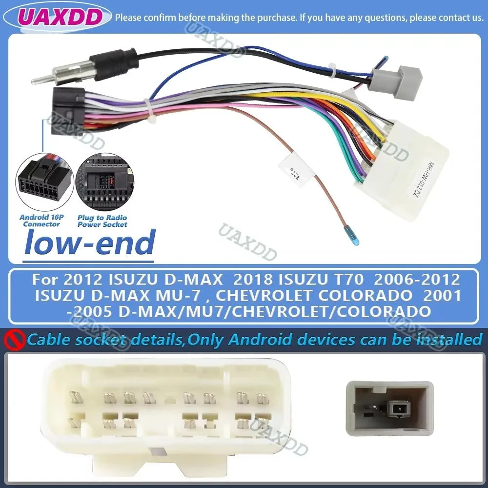 For Isuzu qingling d-max d max dmax mu-7 Chevrolet oloradoradio adapter Car Android radio
