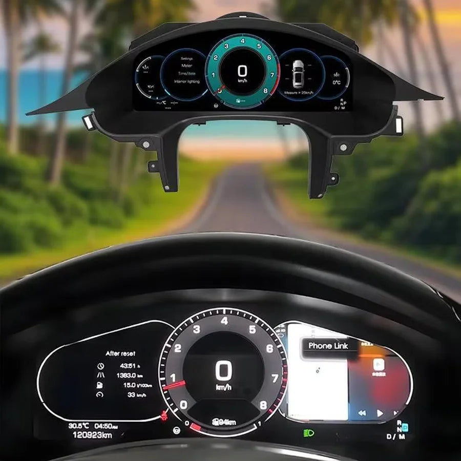 Car LCD Digital Cluster Panel With Carplay For Porsche Panamera 2010-2016 Virtual Cockpit  | AUTOKITSHOP