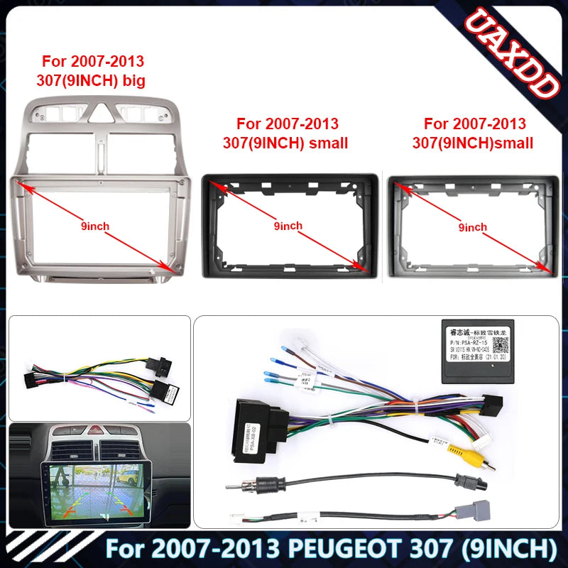 For PEUGEOT 2007-2013 307 (9INCH) Car Radio Android Stereo Audio Screen Multimedia Video P