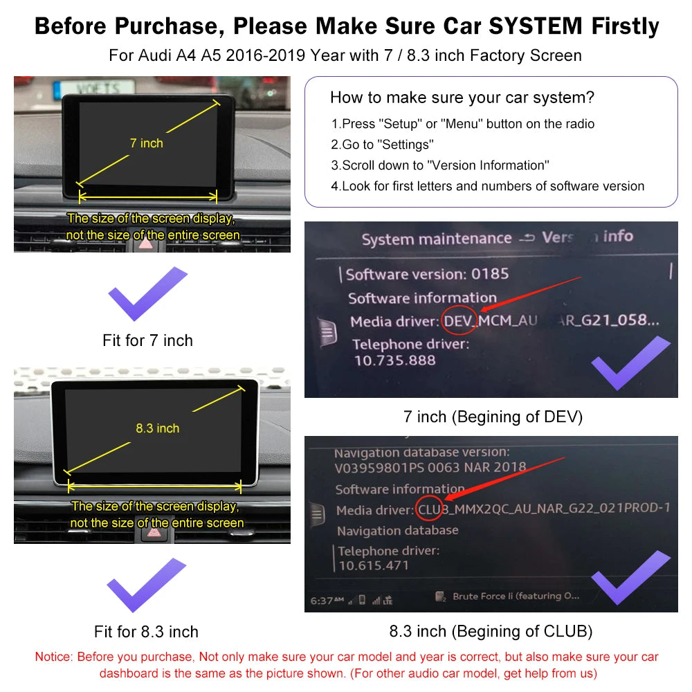 Wireless CarPlay for Audi A4 B9 A5 2016-2018 Android Auto Mirror Link AirPlay Bluetooth Re | AUTOKITSHOP