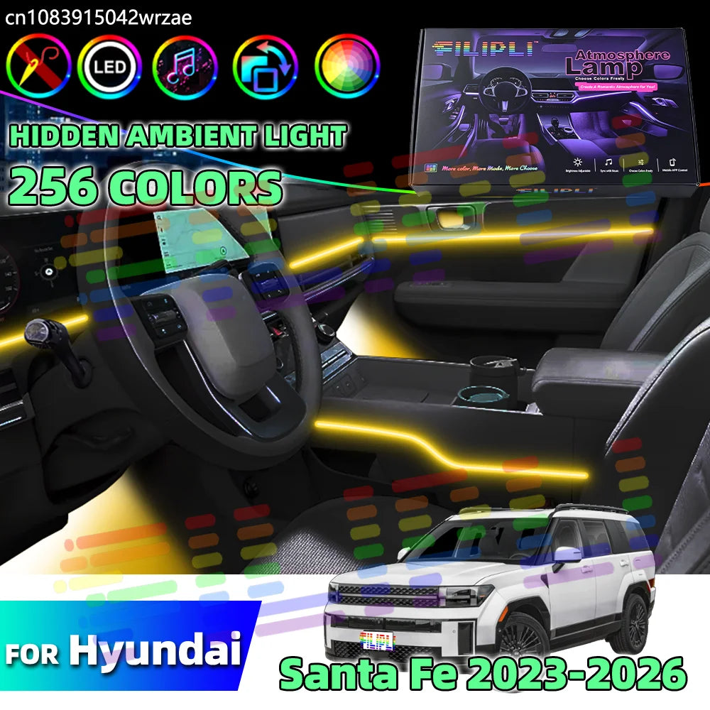 64 RGB - Ambient Light - for Hyundai 2023-2026 - App Control - Car Interior Lighting | AUTOKITSHOP