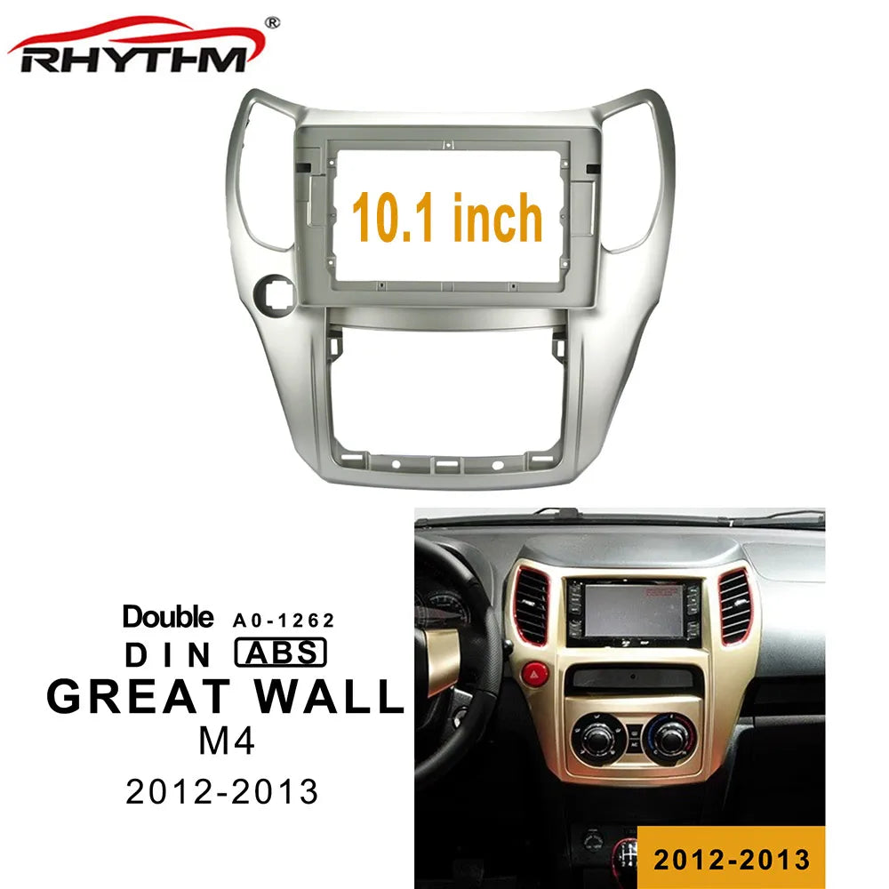 10.1inch Car Fascia For GREAT WALL M4 2012-2013 Car Radio Frame Cable 2Din Adaptor In-dash | AUTOKITSHOP