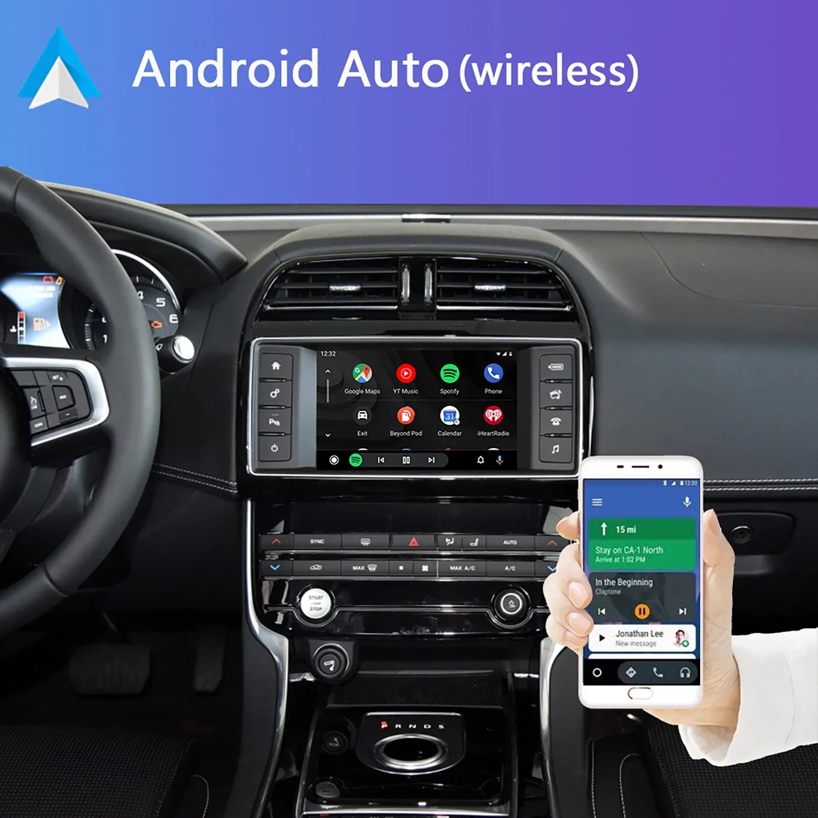 2025 Wireless Carplay Android Auto Fits For Land Rover Jaguar Bosch Discovery4 Evoque Free