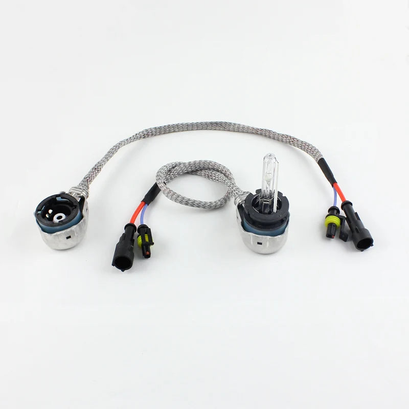 Rockeybright 2pcs D2S Hid Xenon Wire Amp Adapter D2R D2C D2S Bulb Socket Xenon Hid Harness