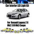 LED Interior Light Kit for Renault Laguna 2 II Mk2 3 III Mk3 Coupe Canbus Reading Bulbs - Canbus Error-Free Bulbs | A...