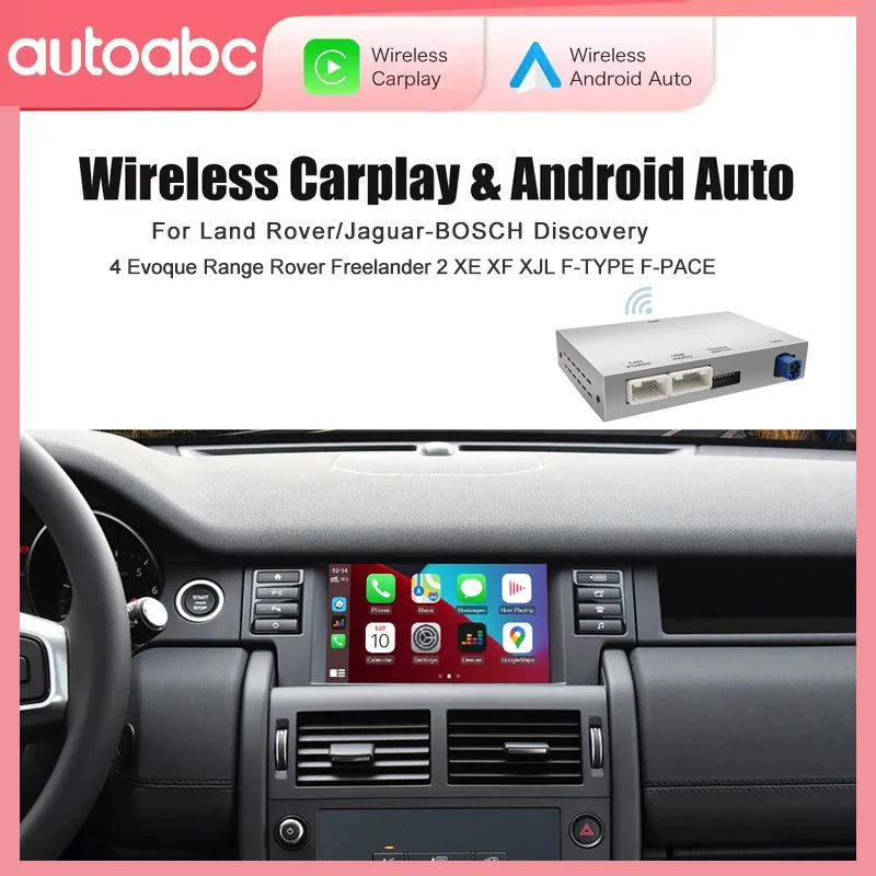 AUTOABC-Wireless Carplay Android Auto Fits For Land Rover Jaguar Bosch Discovery4 Evoque F | AUTOKITSHOP