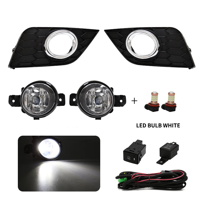 for Nissan Sentra Sylphy 2016 2017 2018 LED Fog Light Car DRL Daytime Running Lamp Bumper  | AUTOKITSHOP