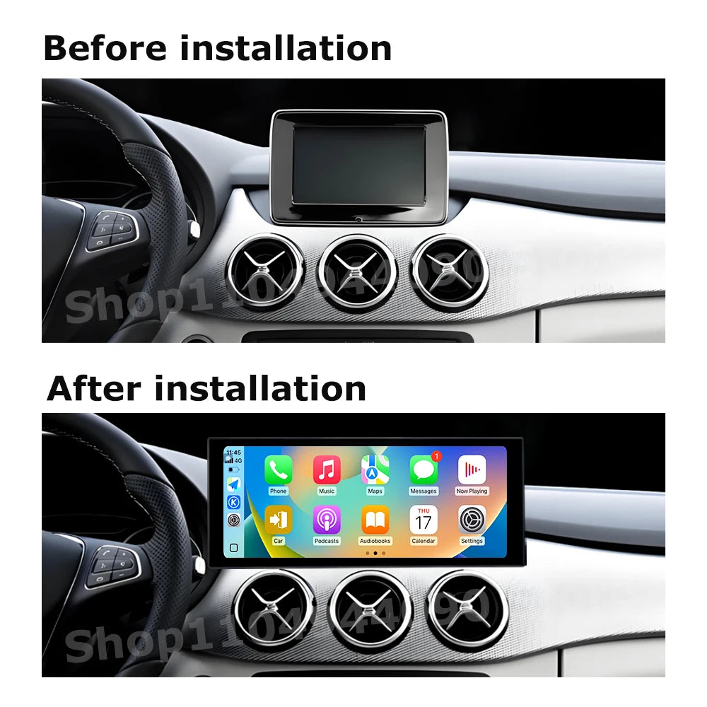 Wireless Carplay for Mercedes Benz B-class W246 W245 2012 - 2019 Android 14 Car Radio Mult