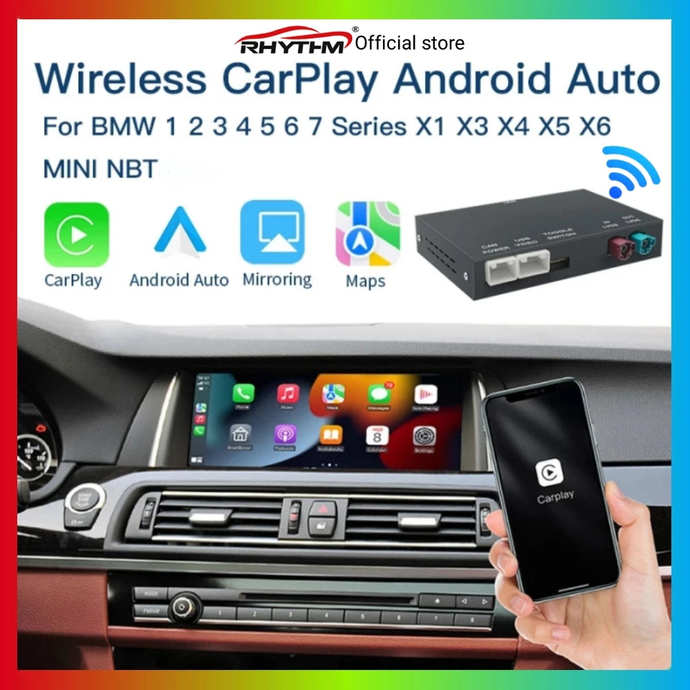 Wireless Apple CarPlay Android Auto Intelligent Decoder Box For BMW 1 2 3 4 5 6 7 Series X | AUTOKITSHOP