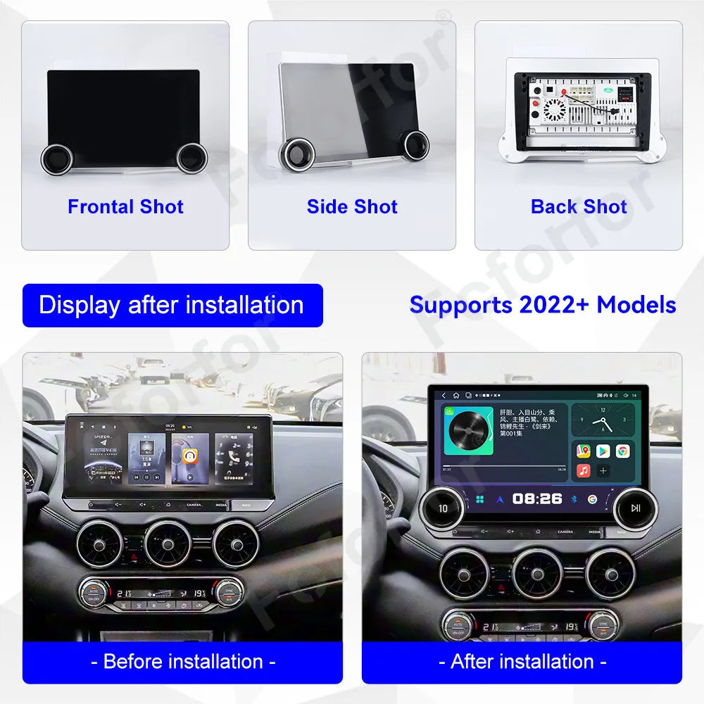 Sleek Advanced 11.5 Inch Android 15 Large HD Touch Wireless CarPlay Android Auto GPS Stere