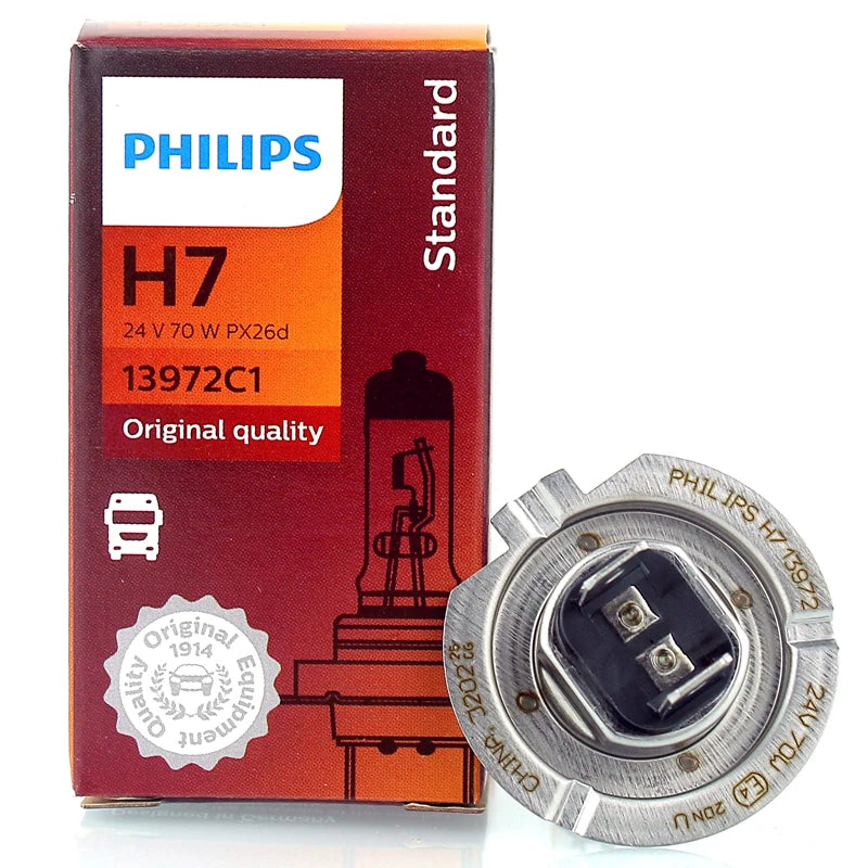 Philips 24V Truck Headlight Bulb H7 24V 70W PX26d 13972C1 Original Quality