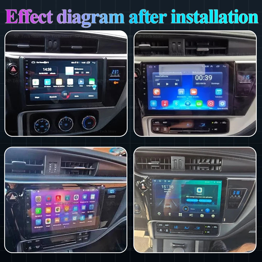 Android 16 For Toyota Auris 2016 2017 2018 Carplay Android Auto Multimedia Player Gps Navi | AUTOKITSHOP