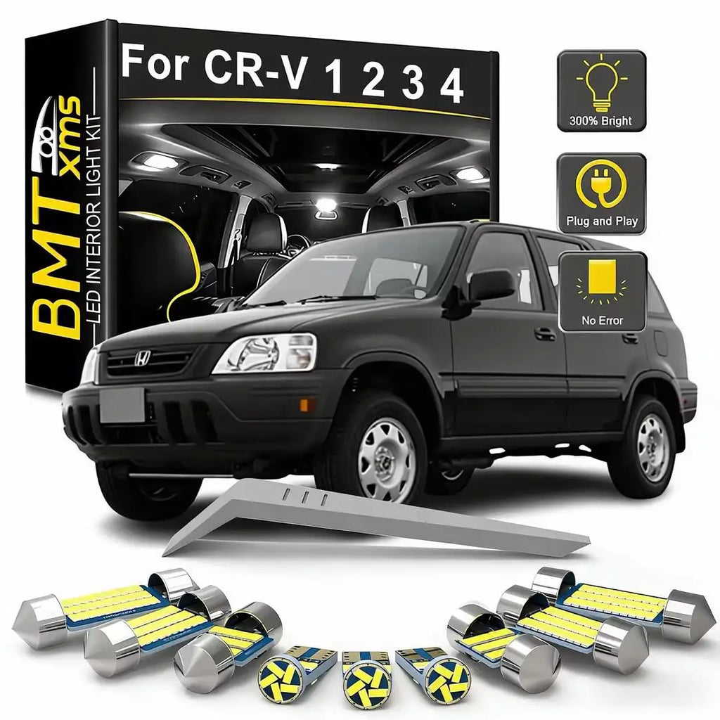 LED Interior Light Kit for Honda CRV RD1 2 3 4 MK1 MK2 MK3 MK4 1995-2020 - Canbus Dome Map Door Trunk Bulbs | AUTOKIT...