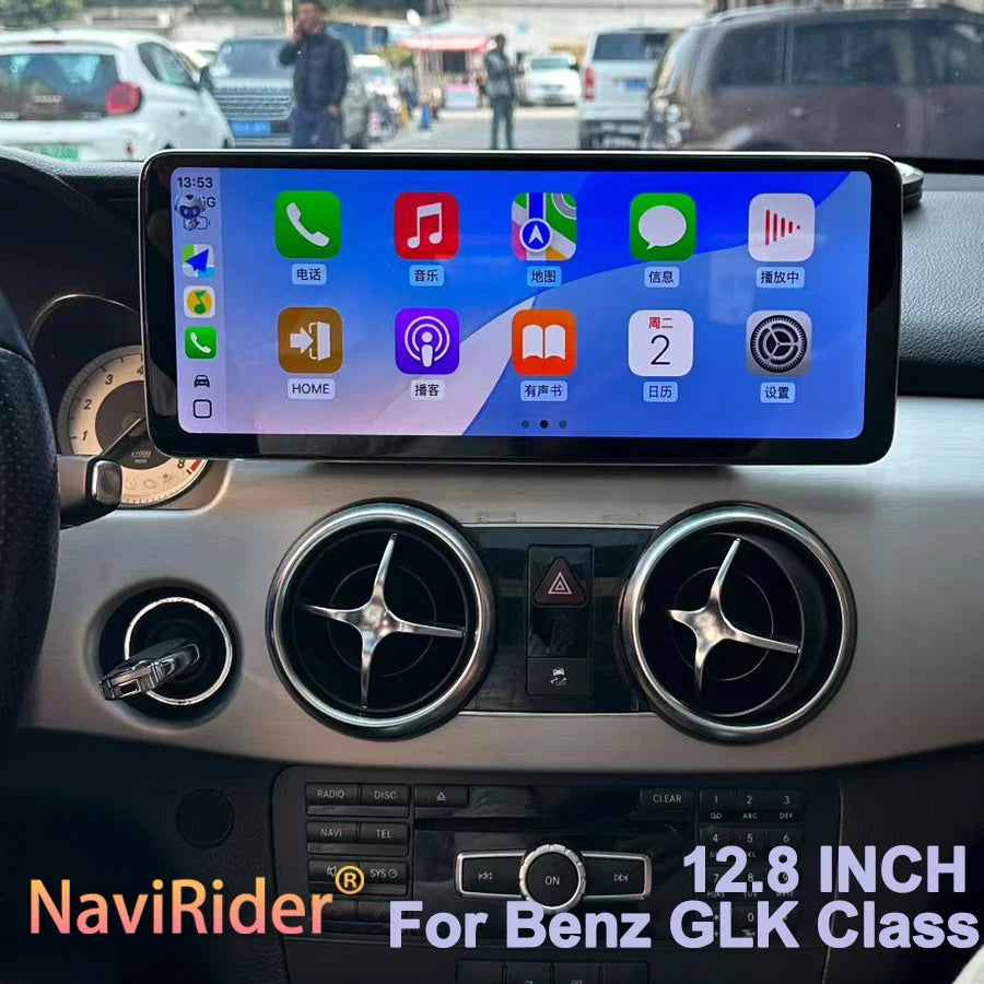 12.8 Car Radio For Mercedes GLK Class NTG 4.5 2013 2014 2015 GPS Navigation Auto Touch Scr