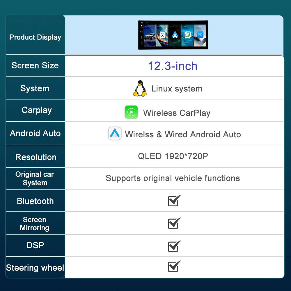 12.3'' Car Multimedia Video Player for BMW serie 3/4 F30 F31 F32 F33 F34 F36 2013 - 2019 N