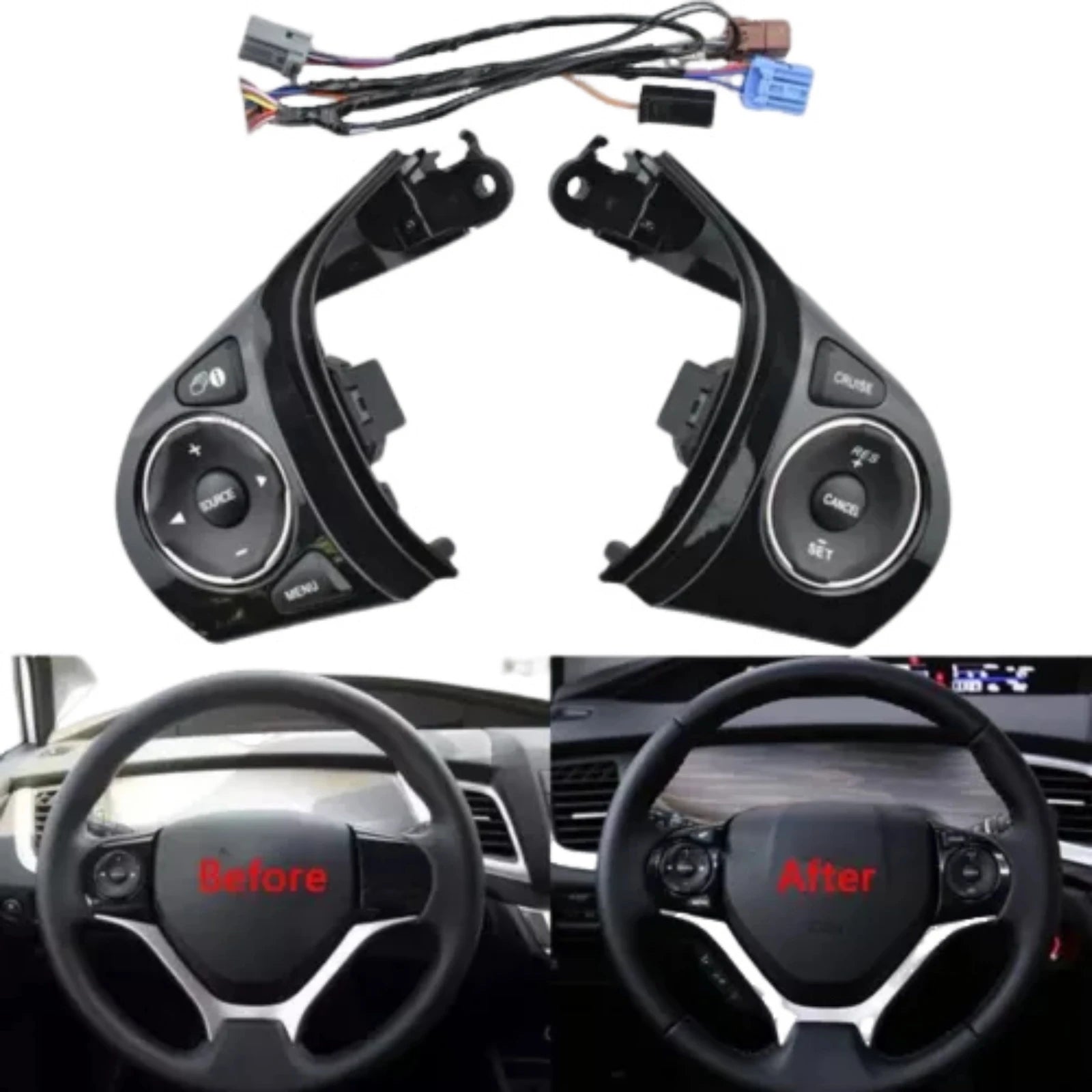 Multifunction Steering Wheel Control Switch 35880-TR6-A01 35880-TR0-A01 35880-TR6-A02 3588
