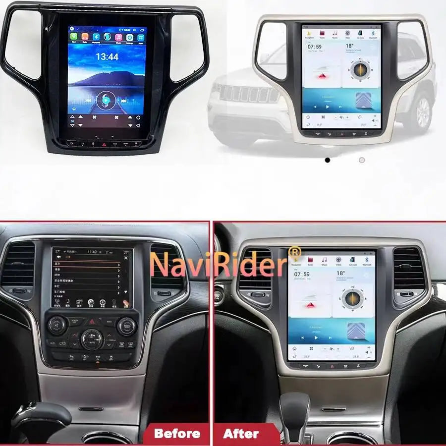 10.4'' Carplay Screen Car Radio For JEEP Grand Cherokee 2014-2023 GPS 2Din DSP Android 15