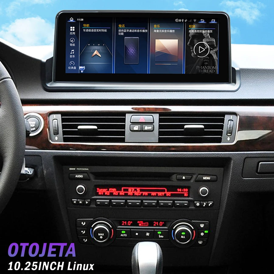 Carplay Linux Car Video Vi Link Recorder Multimedia For BMW 3 Series E90 E91 E92 2004-2011