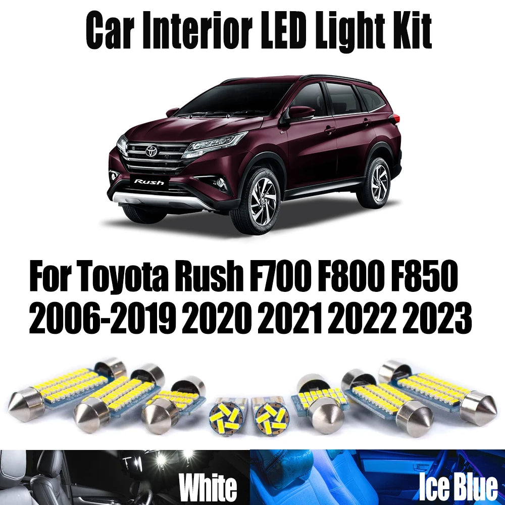 LED Interior Light Kit for Toyota Rush F700 F800 F850 2006- 2018 - Canbus Dome Map Door Trunk Bulbs | AUTOKITSHOP