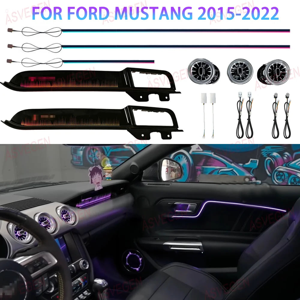 RGB - Ambient Light - for Ford 2015-2022 - App Control - Car Interior Lighting