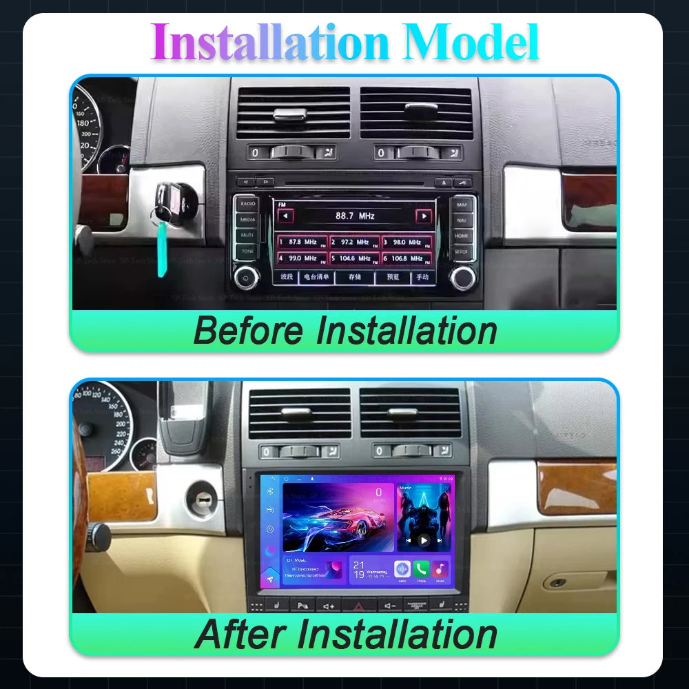 Android 16 Carplay For Volkswagen Vw Touareg 2002 -1010 2011 2012 Car Radio Multimedia Pla | AUTOKITSHOP