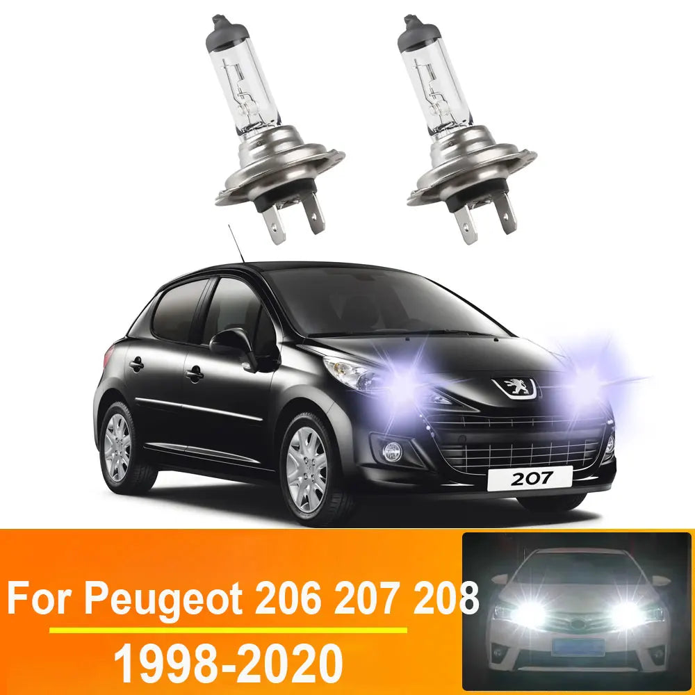 2-Piece LED Interior Light Kit for Peugeot 206 207 208 1998- 2011 - Canbus Dome Map Door Trunk Bulbs | AUTOKITSHOP