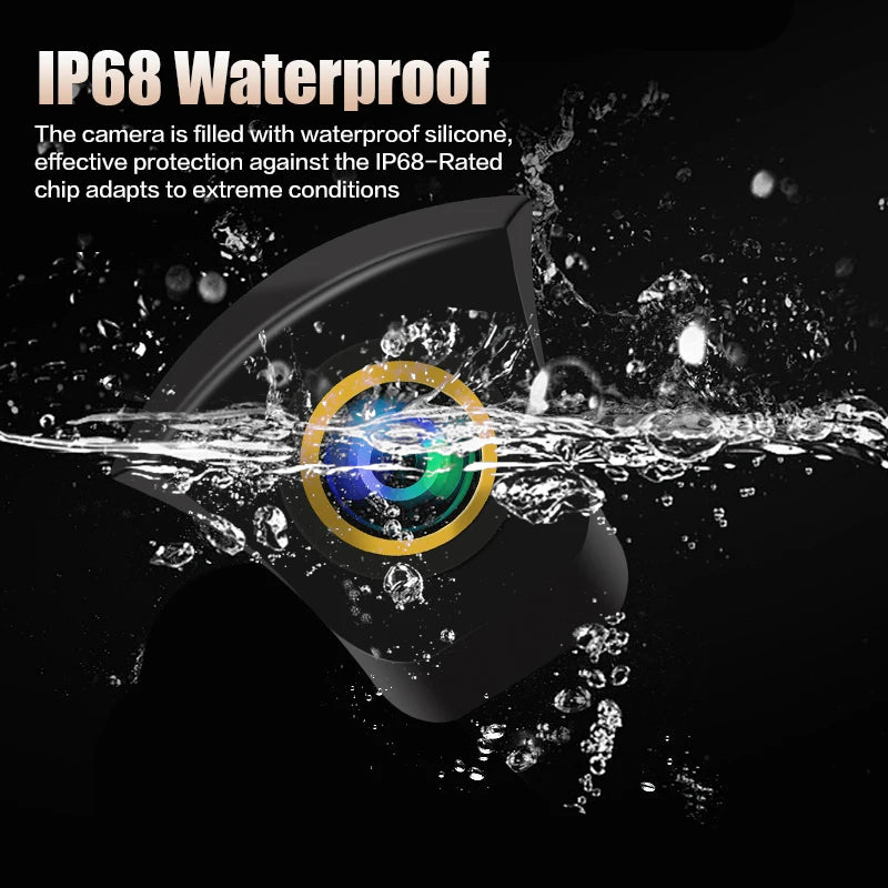 AHD 1080P 170°CCD AHD Night Vision Waterproof Front View Camera with Audi Logo for A1 A2 A