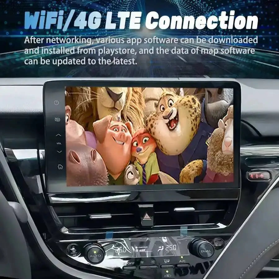 11.5inch Android Navigation Carplay Auto 4G For Toyota Camry 8 XV 70 2017 2018 2019 2020 2
