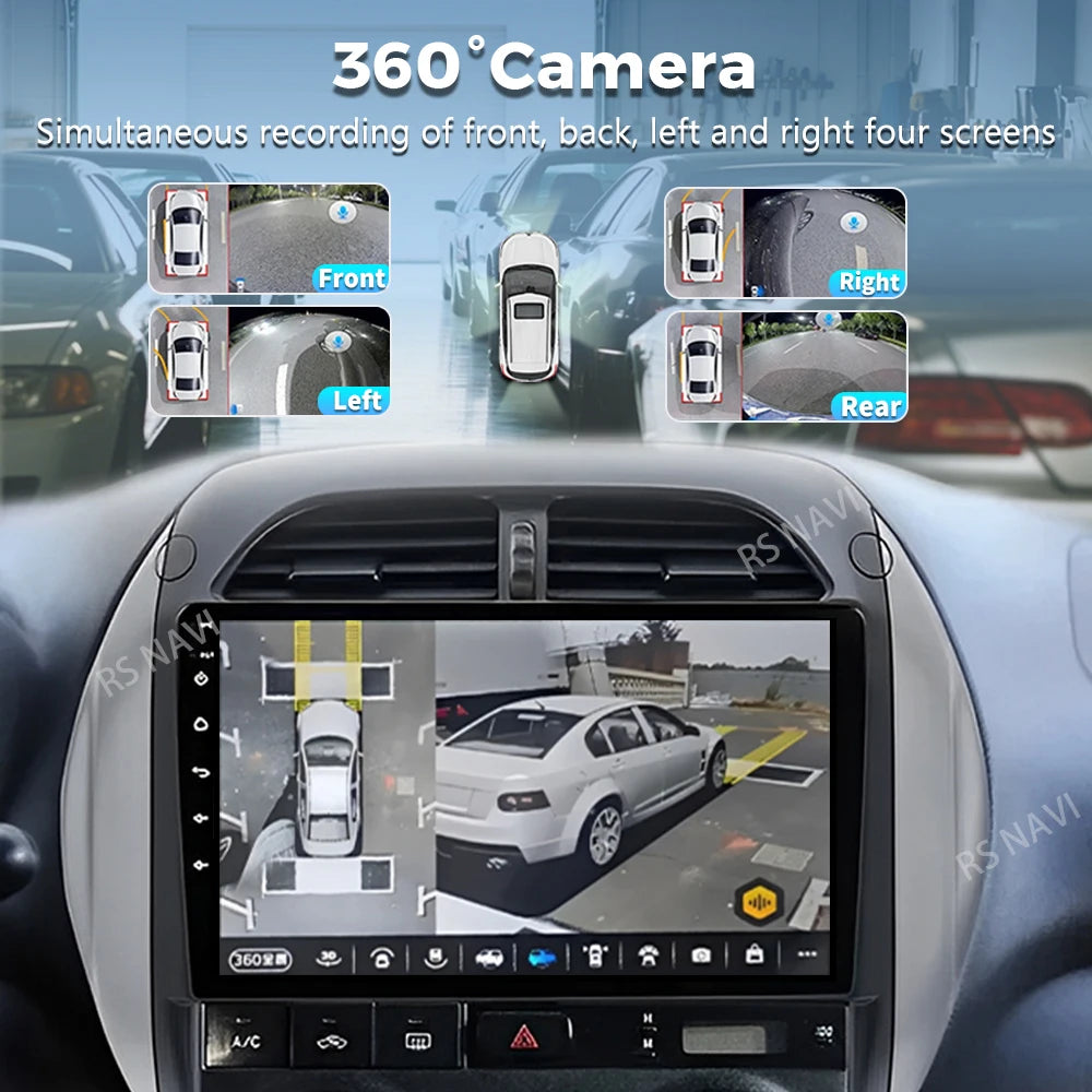 Android 16 For Toyota RAV4 2 CA20 CA20W XA20 2003 - 2005 2K QLED Stereo Car Radio Multimed