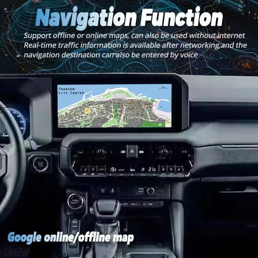 Carplay Navigation Multimedia Video Player Autoradio 12.3inch Screen Android For Toyota Pr | AUTOKITSHOP
