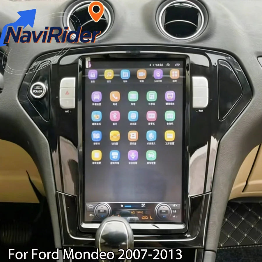 12.8inch Android Auto Radio For Ford Mondeo 2007-2013 Navigation Multimedia Video Player 2