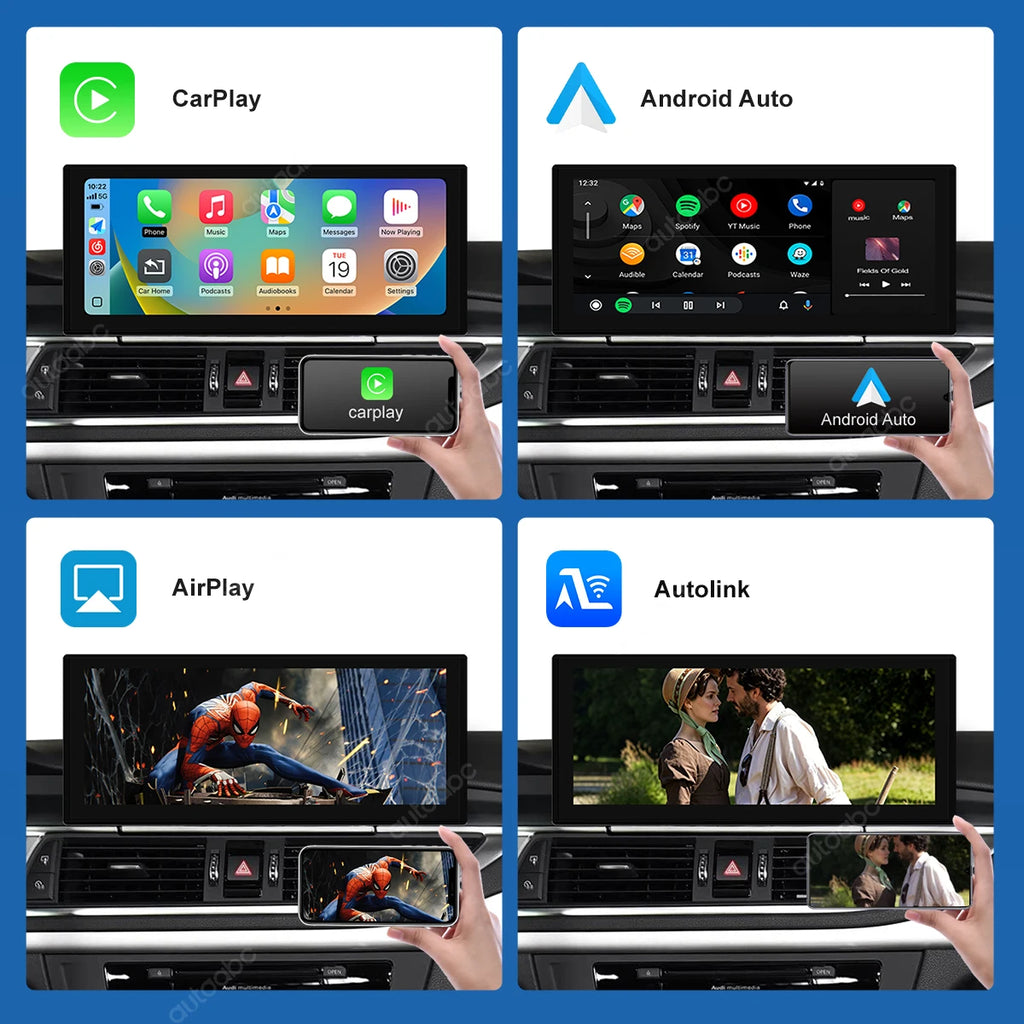 12.3'' Wireless CarPlay Android Auto Car Multimedia Display For Audi A6 A7 2016-2018 Linux | AUTOKITSHOP