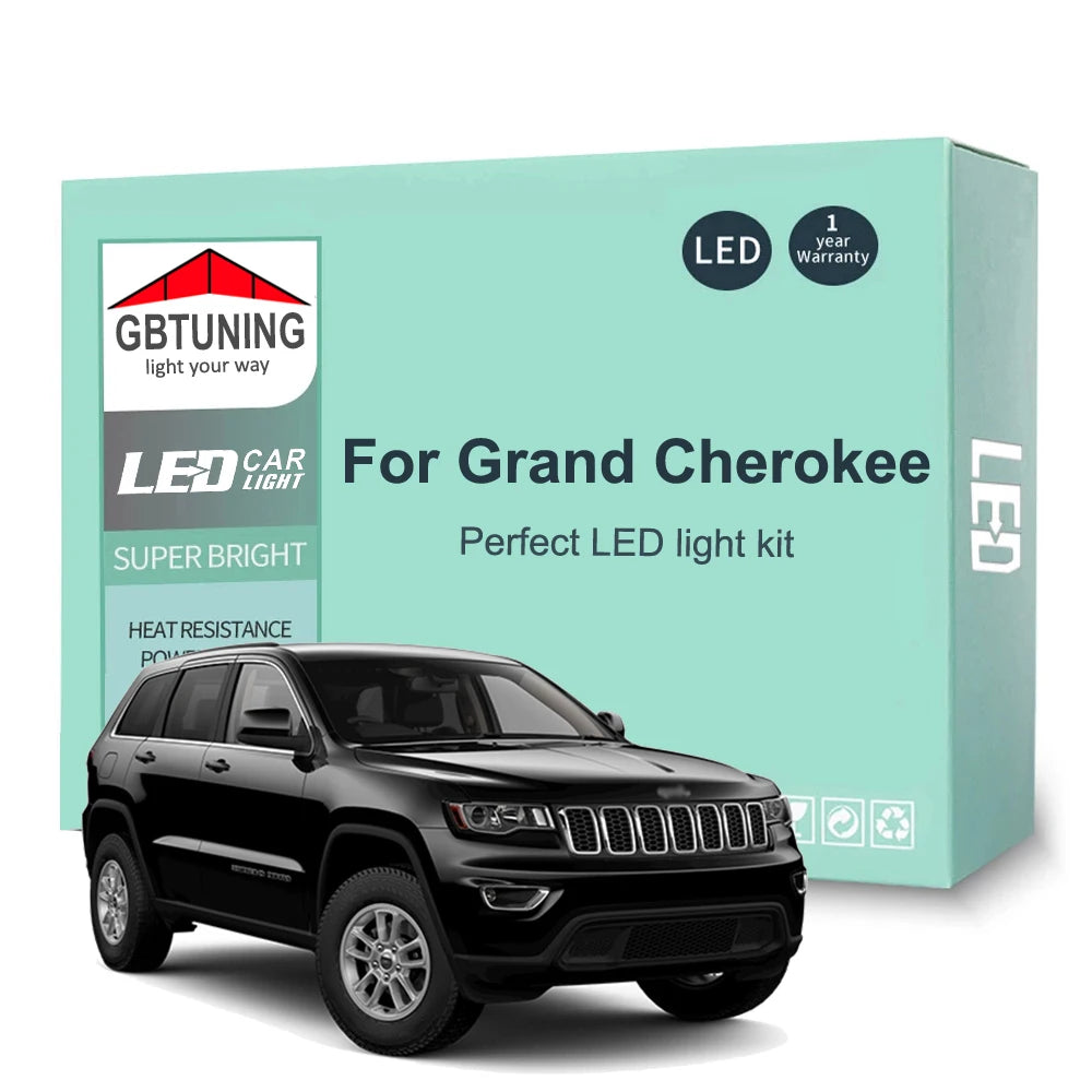 LED Interior Light Kit for Jeep Grand Cherokee ZJ WJ WK WK2 1993-2017 - Canbus Dome Map Door Trunk Bulbs | AUTOKITSHOP