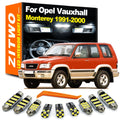 ZITWO 10Pcs LED Interior Light Kit For Opel Vauxhall Monterey A B 1991 1992 1993 1994 1995 1996  - Canbus LED Car Light