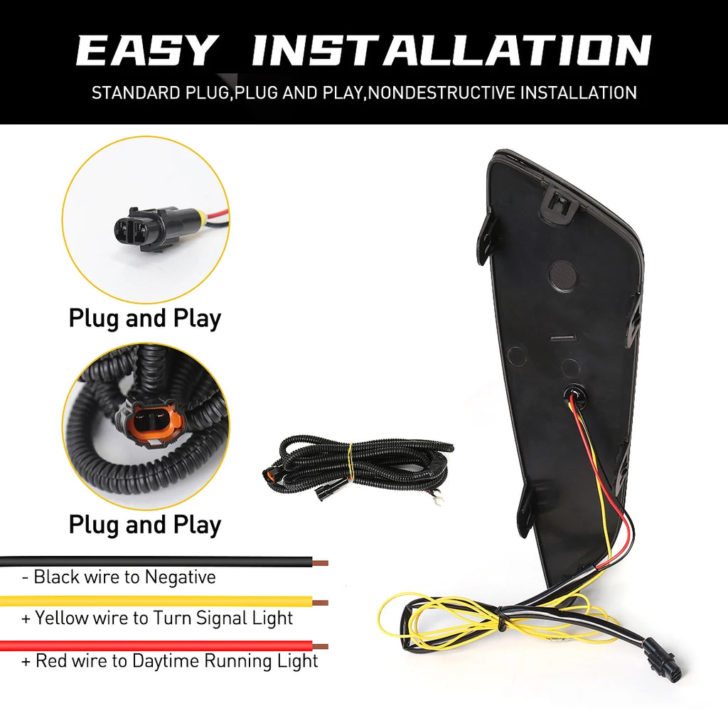 LED DRL For Toyota Sienna 2021 Daytime Running Lights Start-Up Animation Front Bumper Driv | AUTOKITSHOP