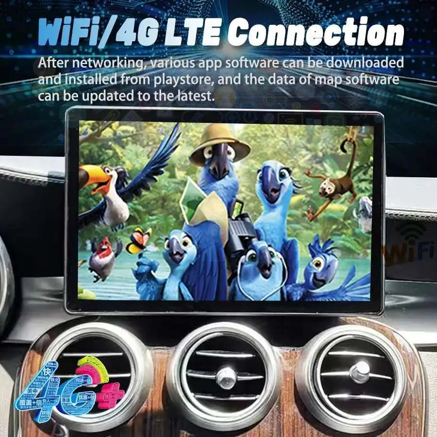 11.5inch Android 14 For Mercedes Benz C Class GLC W205 X253 V-Class V260 2015-2019 CarPlay