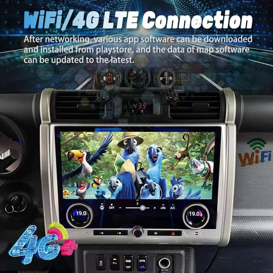 13.3“ Android Car Radio Multimedia Player For Toyota FJ Cruiser J15 2007-2024 Carplay Auto | AUTOKITSHOP