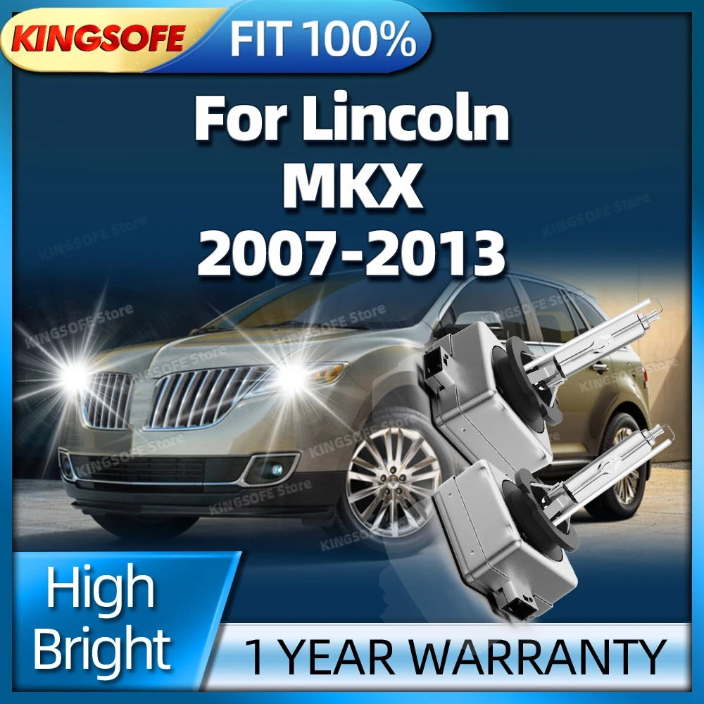 D3S Xenon Light Bulbs 6000K HID Car Headlight Upgrade Lamp For Lincoln MKX 2007 2008 2009