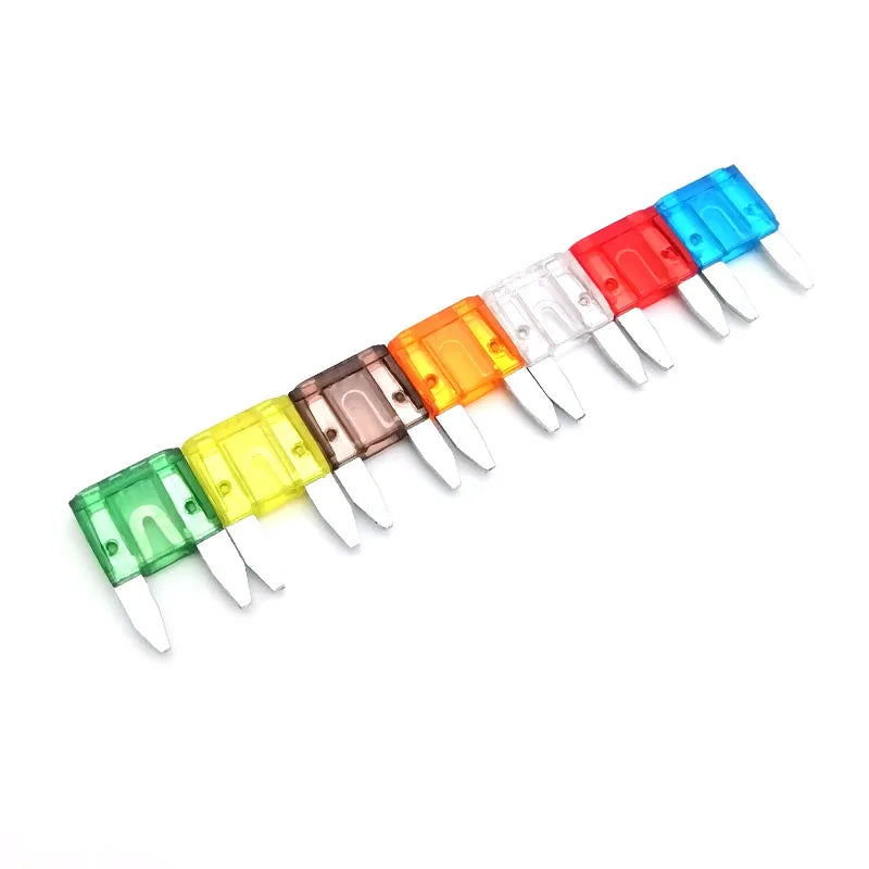 Car Small Size Standard Low Profile Blade Fuses 5/7.5/10/15/20/25/30 AMP