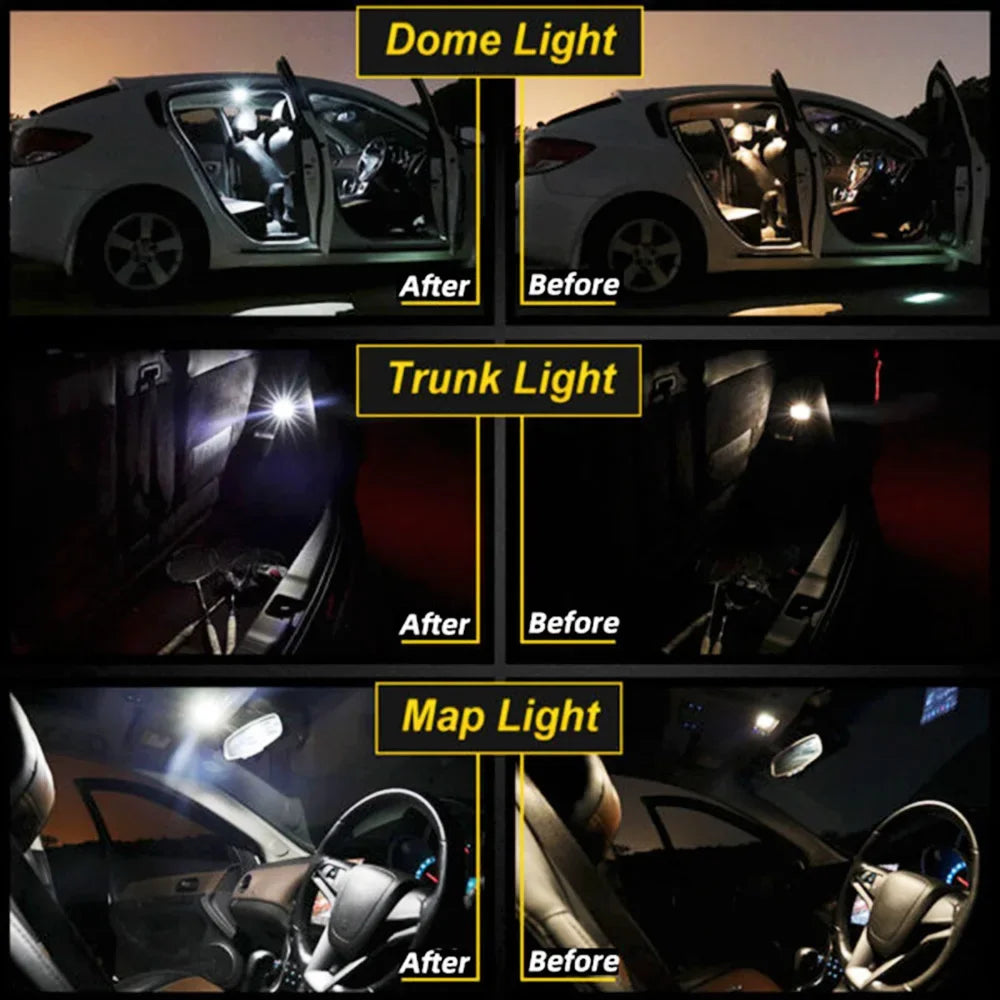 LED Interior Light Kit for Audi A8 S8 D2 D3 1997-2004 - Canbus Dome Map Door Trunk Bulbs | AUTOKITSHOP