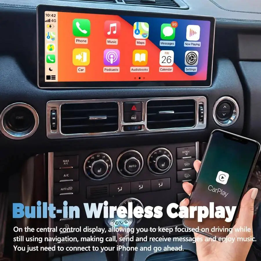 256GB DSP Car Multimedia Video Player HU Carplay BT Stereo For Land Range Rover V8 L322 20