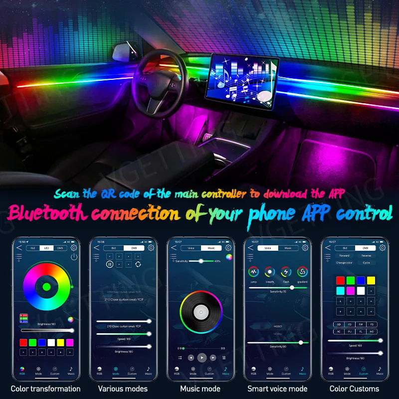 64 Color - Ambient Light - Car Interior Lighting | AUTOKITSHOP