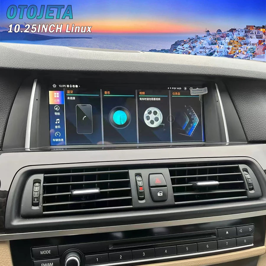 10.25inch For BMW 5 Series Gt F10 F11 F18 2011-2017 Carplay Android Auto Screen Car Video