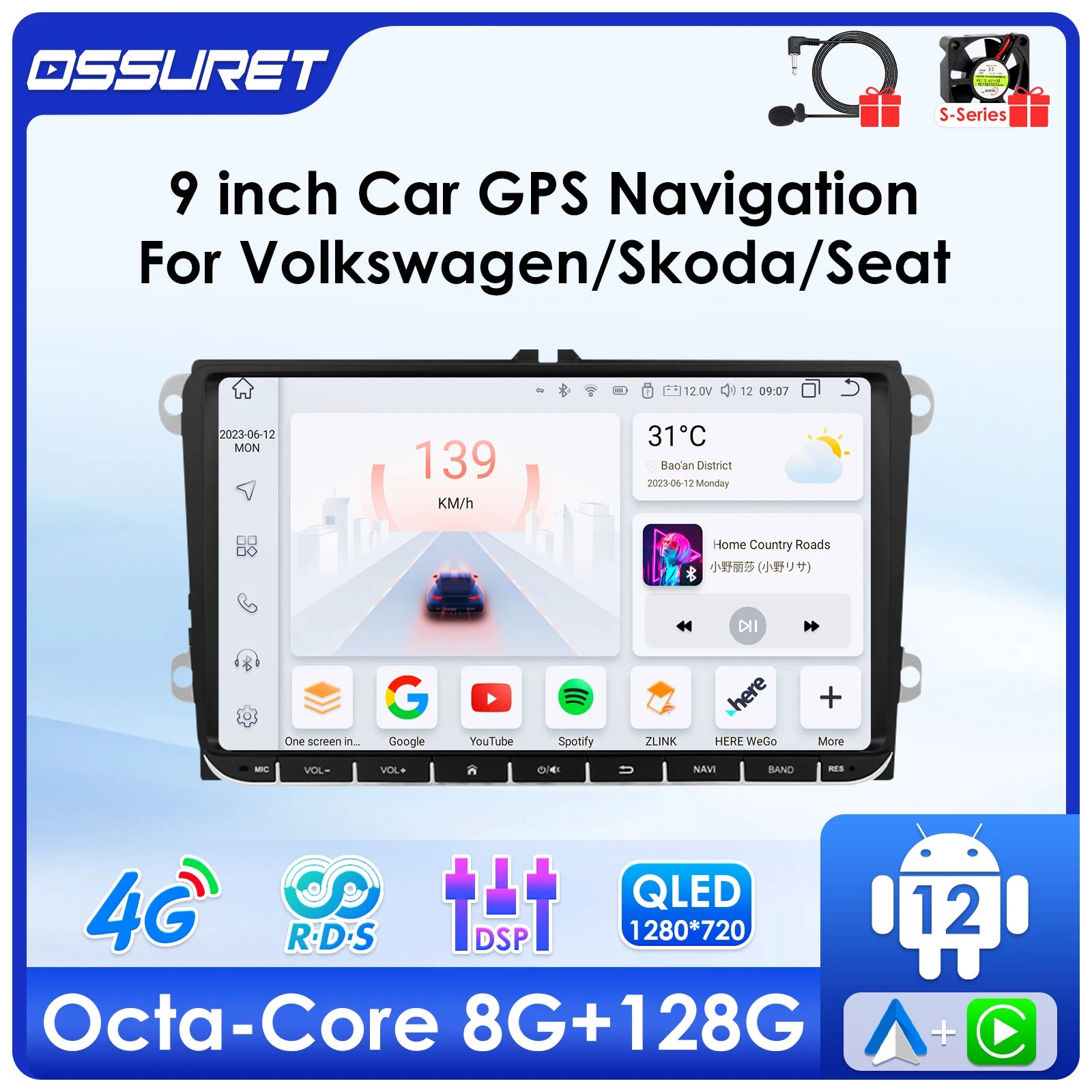 9"Android Autoradio for Vw GOLF 5 POLO Sedan PASSAT B6 CC Radio TOURAN SCIROCCO CADDY Jett