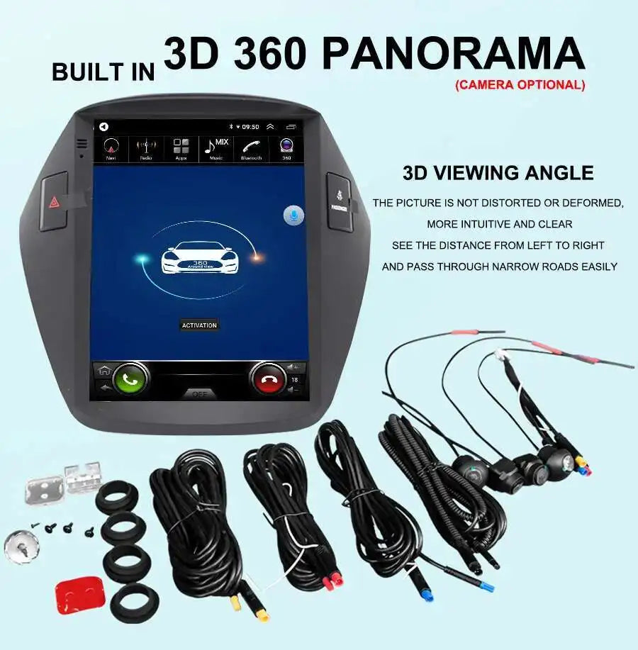 10.4“ Vertical Screen 2din Android Car Radio Multimedia Video Player Navigation GPS For Hy | AUTOKITSHOP