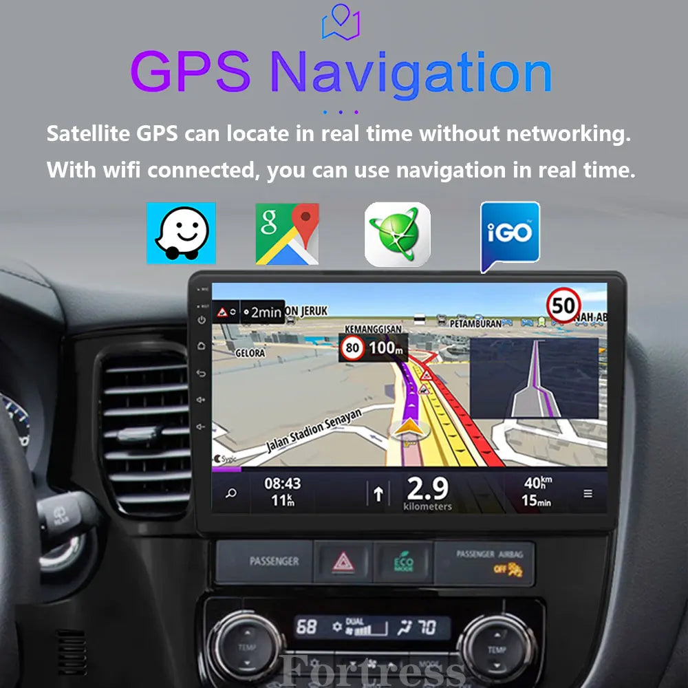 2din Android 16 Carplay Car Radio For Mitsubishi Outlander 3 xl 2012 - 2018 Multimedia Pla
