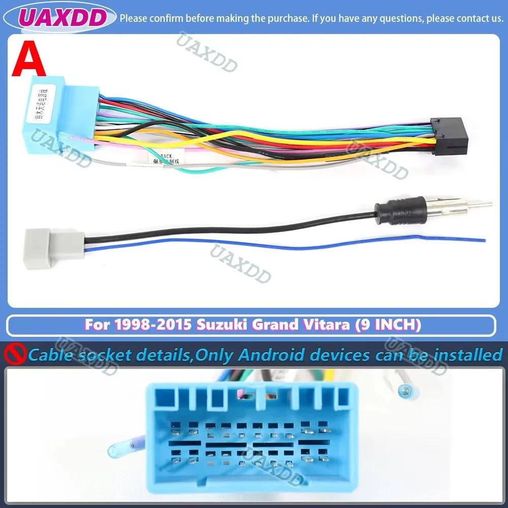 9 Inch Fascia For SUZUKI GRAND VITARA 1998-2015 2 Din Head Unit Car Radio Stereo GPS MP5 A