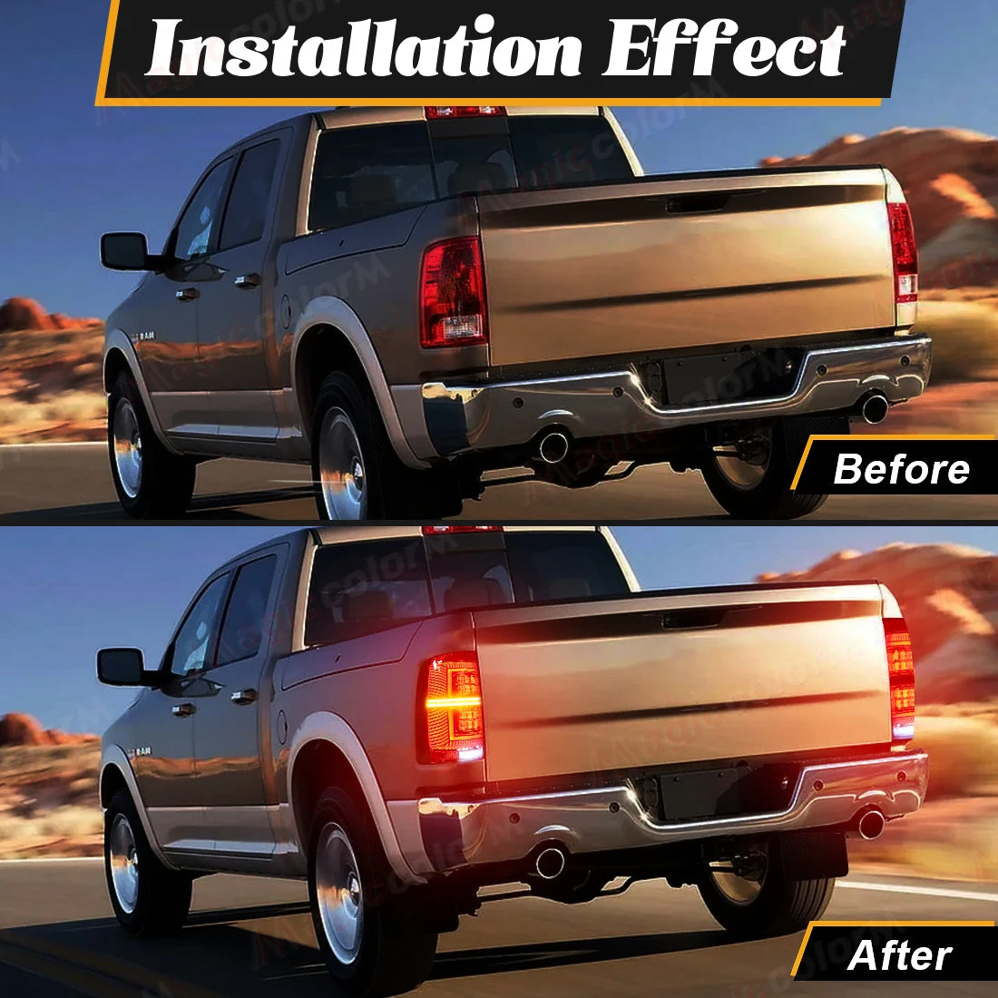 Pair of LED Tail Lamps For Dodge Ram 1500 2500 3500 2009 2010 2011 2012 - 2017 2018 Rear D | AUTOKITSHOP