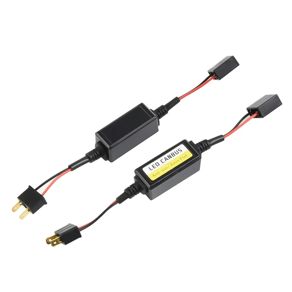 H7 Headlight LED Canbus Decoder 9V-16V Canceller Error Free Resistor Anti Flicker Warning